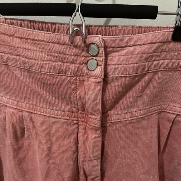 Anthropologie Pink Corduroy High Waisted Pants-XL - Picture 7 of 9